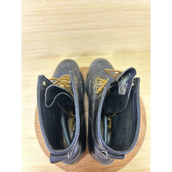 Chippewa Black Leather 8" Steel Toe Logger Boots Mens Size 13 - Picture 7 of 9